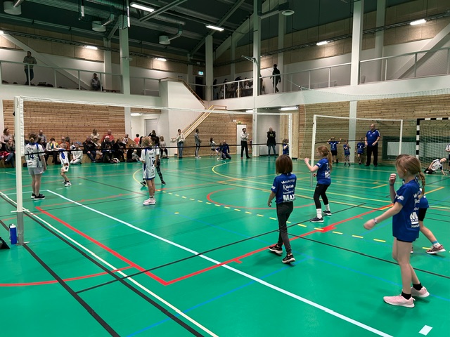 Kidsvolley i Harlyckehallen, januari 2024. Foto: IFK Helsingborg
